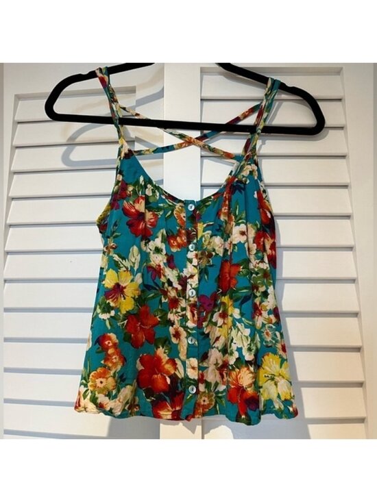 Tops - Floral Crop‎ Top
